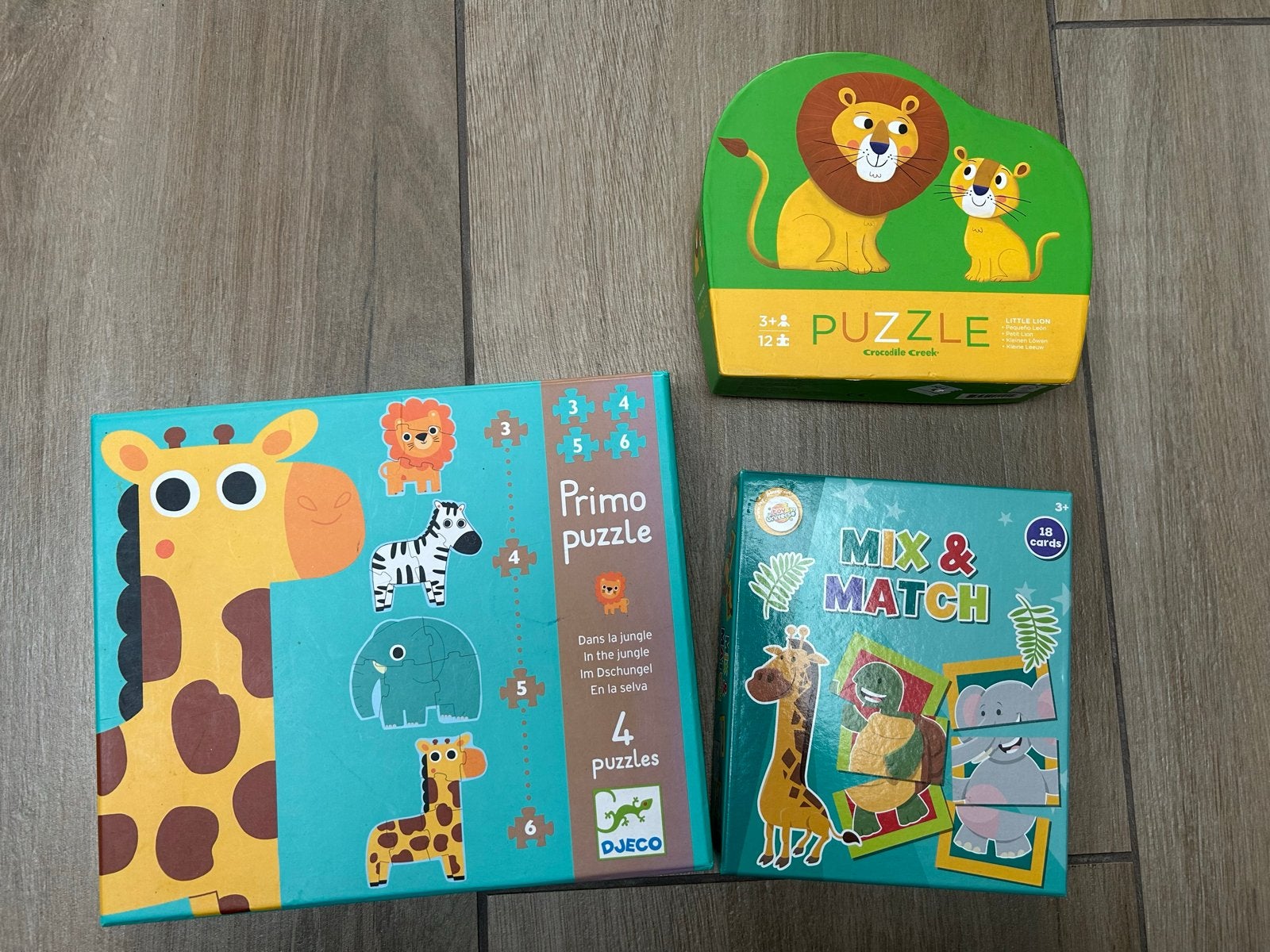 Diverse complete kinderpuzzels (3 stuks), Ophalen, 10 tot 50 stukjes, Gebruikt, 2 tot 4 jaar