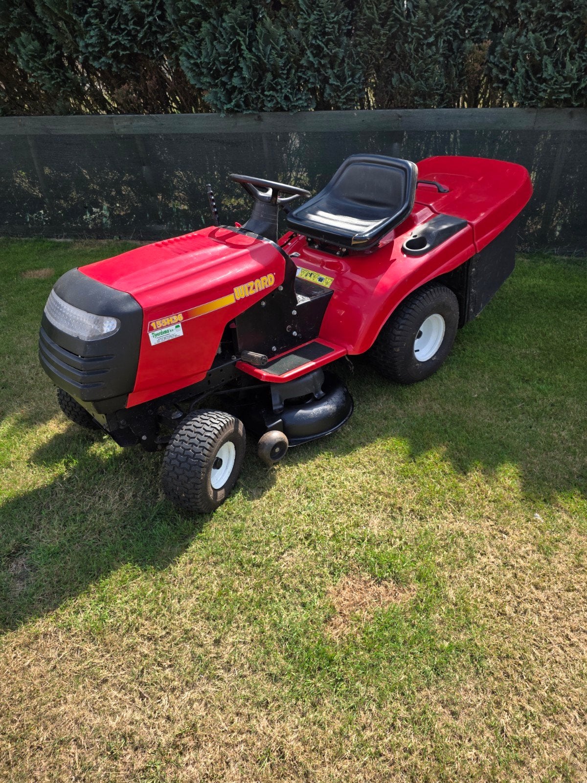 zitmaaier 15.5 pk b&s motor automaat met opvangbak, Tuin en Terras, Zitmaaiers, Ophalen of Verzenden, Gebruikt, Husqvarna