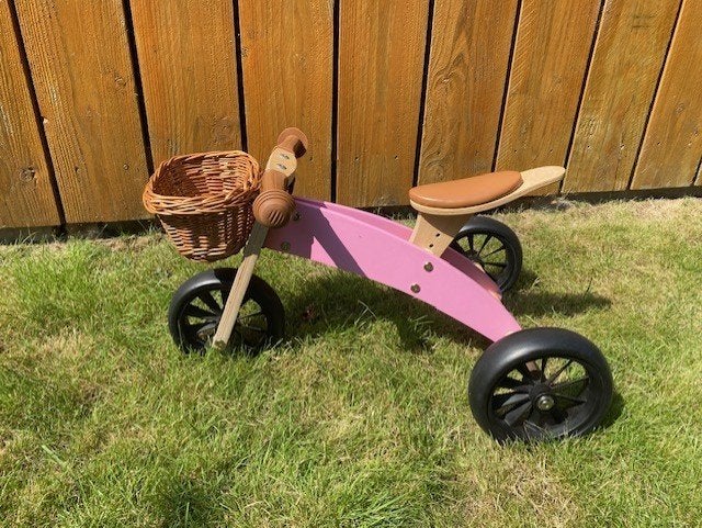 Bandits & Angels loopfiets 4 in 1 roze, Ophalen, Zo goed als nieuw, Rij- of Hobbelspeelgoed