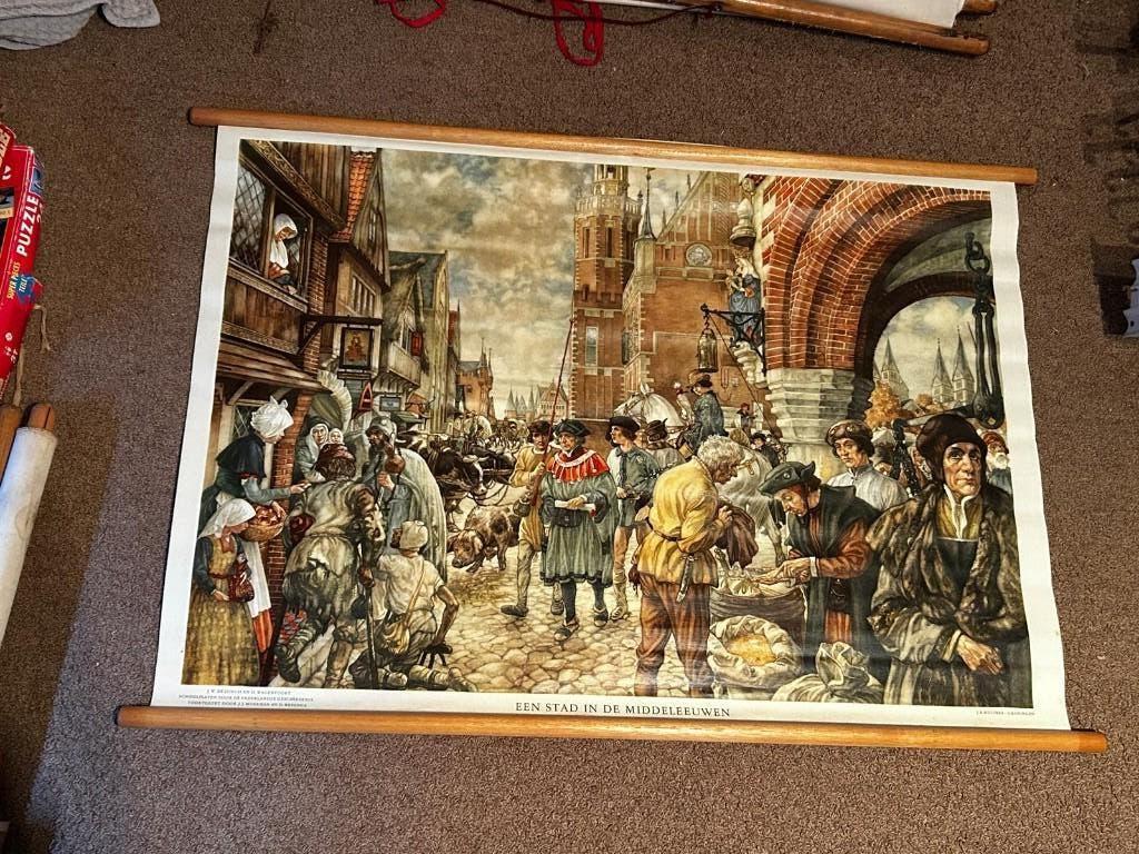 Een stad in de Middeleeuwen, Ophalen of Verzenden, Geschiedenis