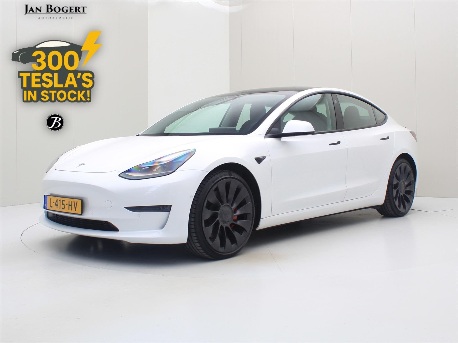 Tesla Model 3 Performance AWD 486pk 75 kWh 87.7% SoH FACELIF, Automaat, Gebruikt, Zwart, Origineel Nederlands