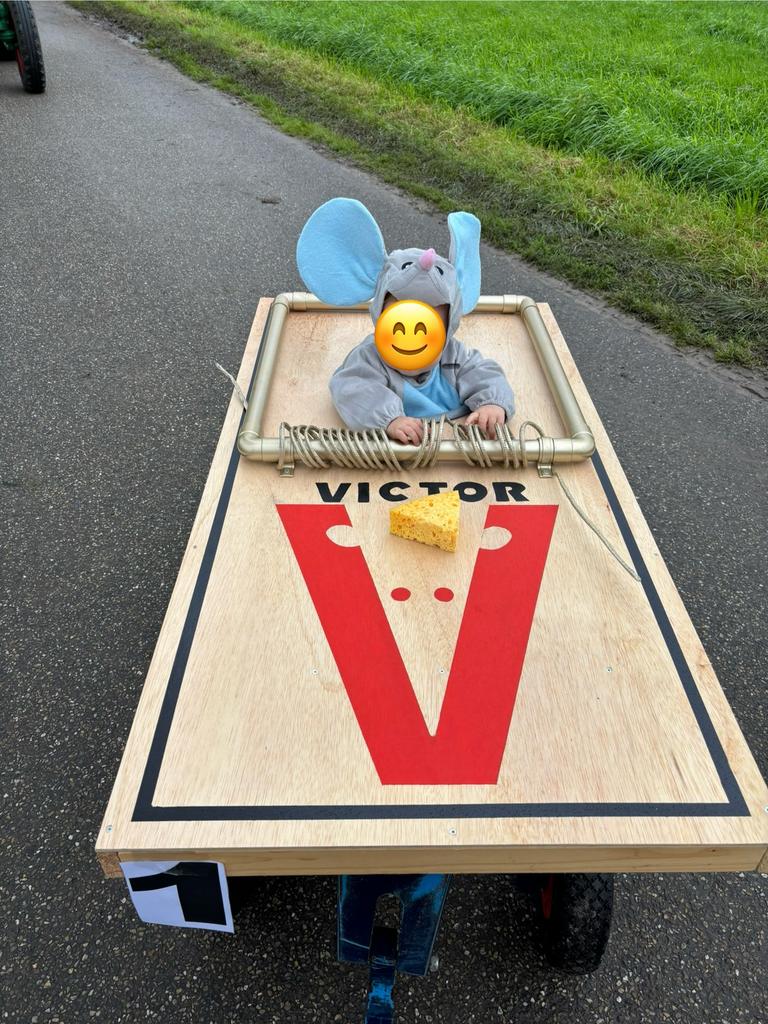 Kermis optocht muizenval, Ophalen, Zo goed als nieuw, 104 of kleiner, Jongen of Meisje