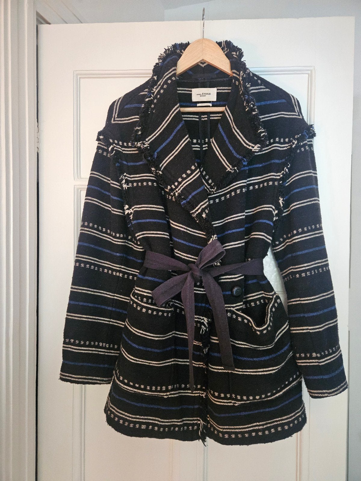 Isabel Marant jas maat 36, valt ruim, Kleding | Dames, Jassen | Winter, Isabel Marant, Zwart, Ophalen of Verzenden, Maat 36 (S)