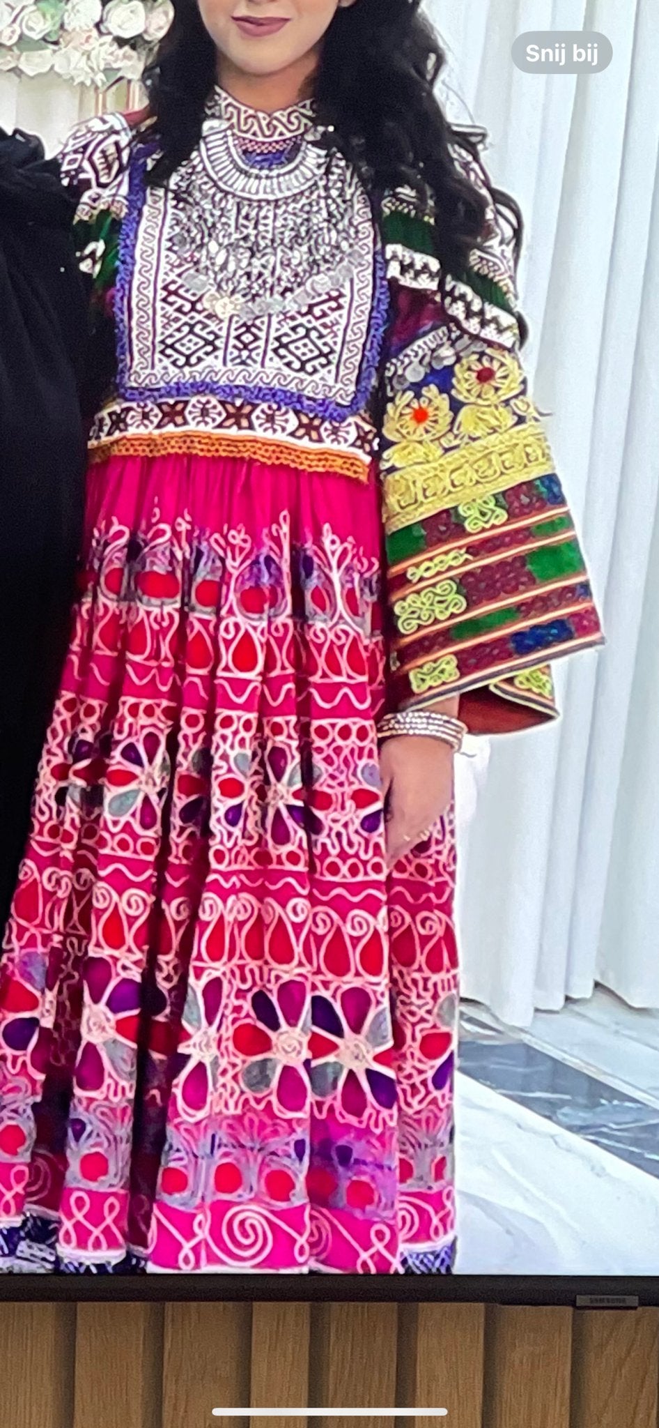 Traditionele Afghaanse jurk, kalay afghani, Kleding | Dames, Jurken, Meerkleurig, Maat 42/44 (L), Ophalen of Verzenden, Zo goed als nieuw
