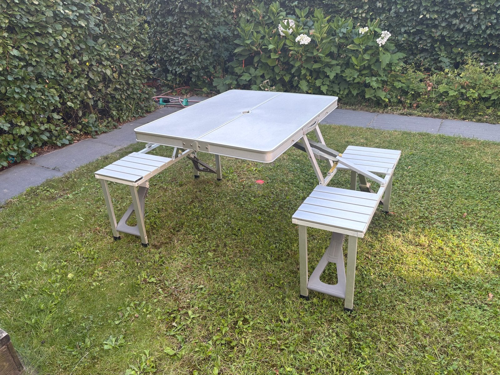 Inklapbare picknicktafel - Compact en handig!, Ophalen, Gebruikt, Aluminium, Inklapbaar
