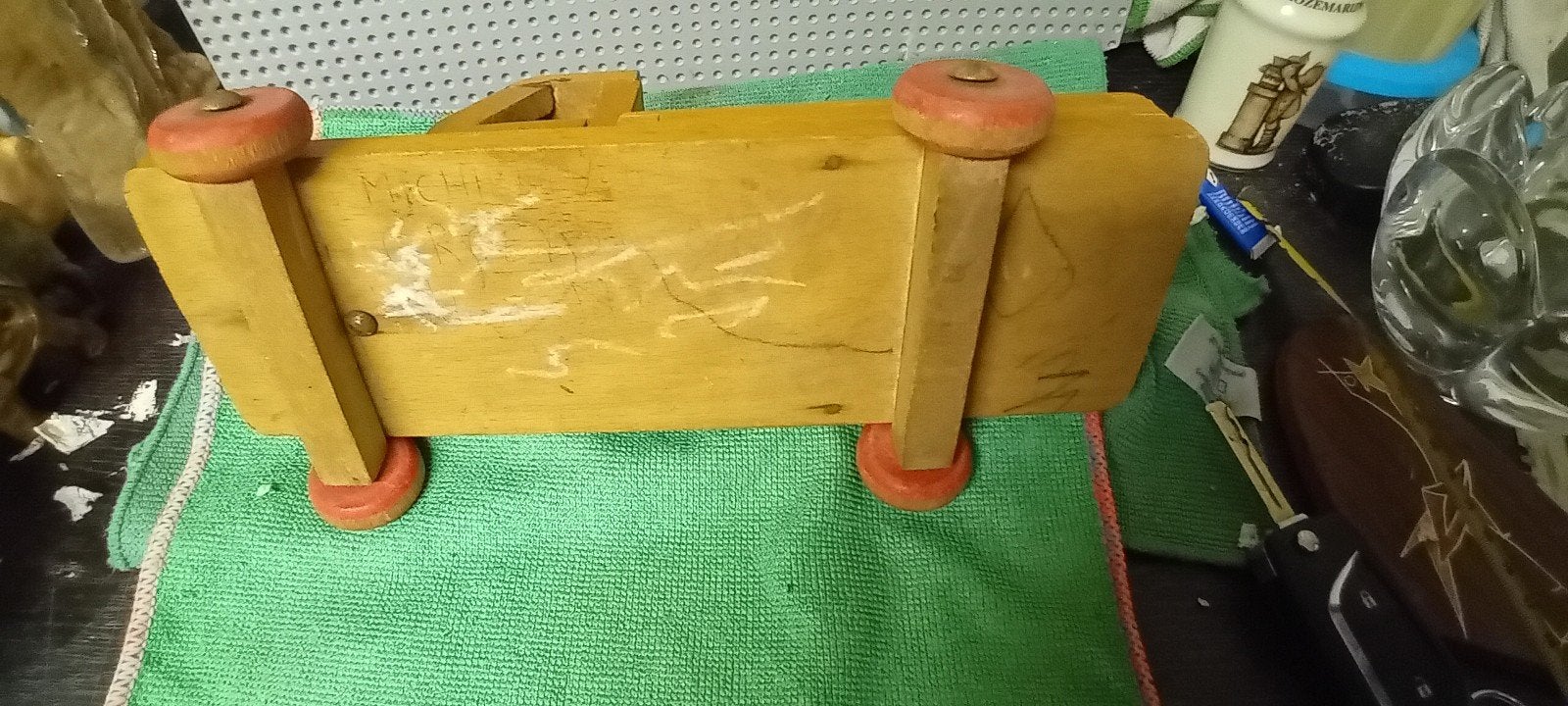 SIO. Vintage houten vrachtwagen uit jaren '50-'60, Ophalen of Verzenden