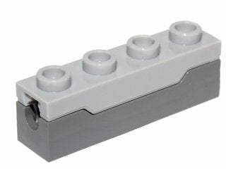 Lego Projectile launcher 1x4 donkerblauw grijs 4 st nieuw, Ophalen of Verzenden, Nieuw, Losse stenen, Lego