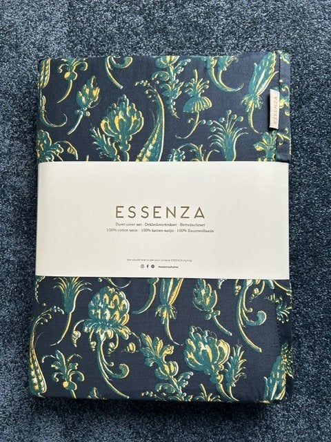 Essenza Dekbedovertrek 260/220 100% Satijn Katoen, Info@essenzahome.nl, Blauw, Essenza`, Dekbedovertrek