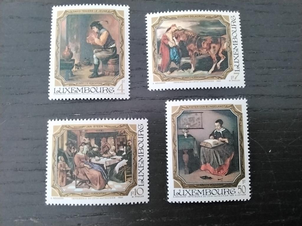 2635 schilderijen Luxemburg 1984 postfris, Ophalen of Verzenden, Luxemburg, Postfris