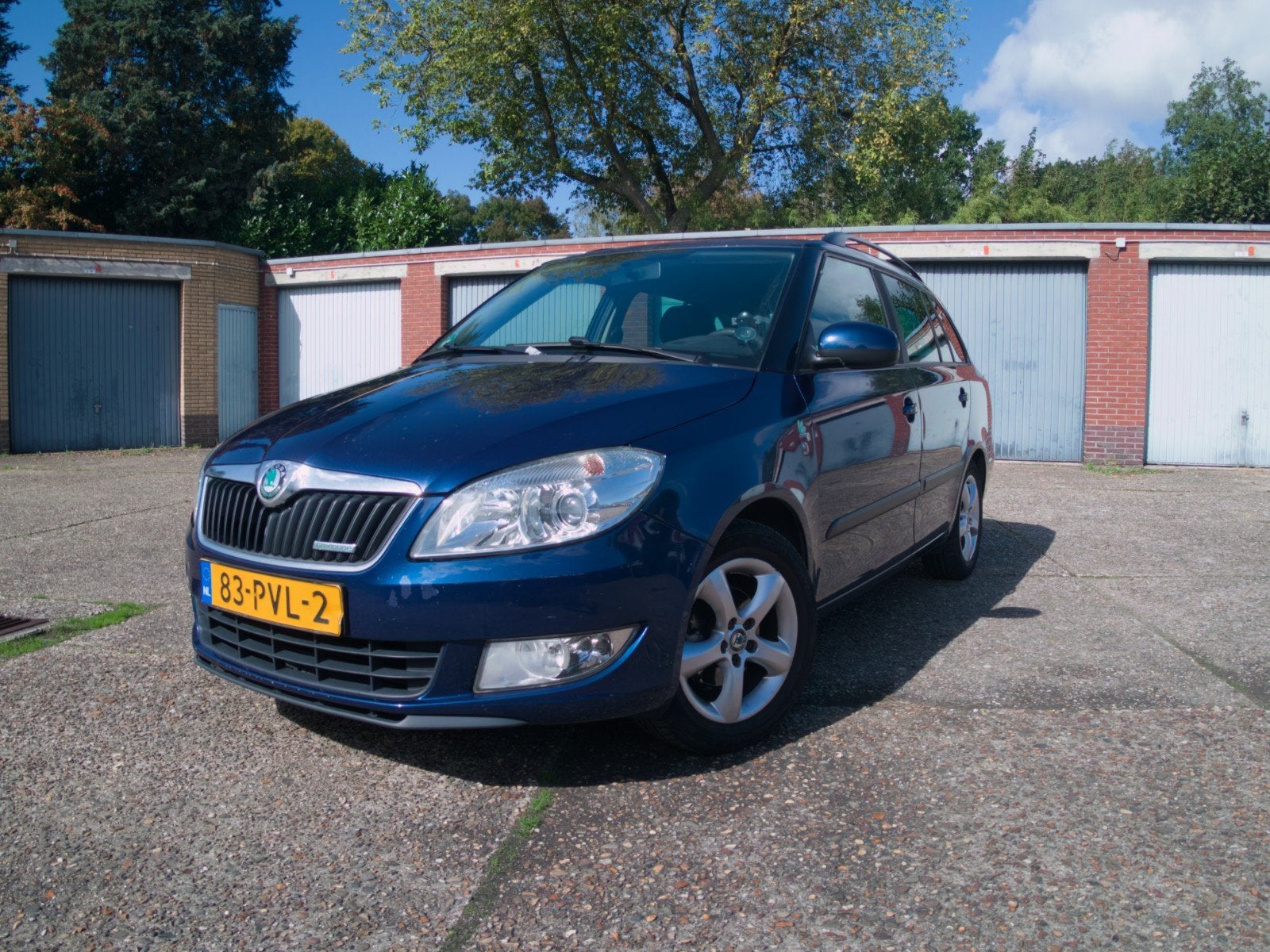 Skoda Fabia 1.2 TDI Combi 2011 Blauw, Auto's, Voorwielaandrijving, Euro 5, 1119 kg, Zwart
