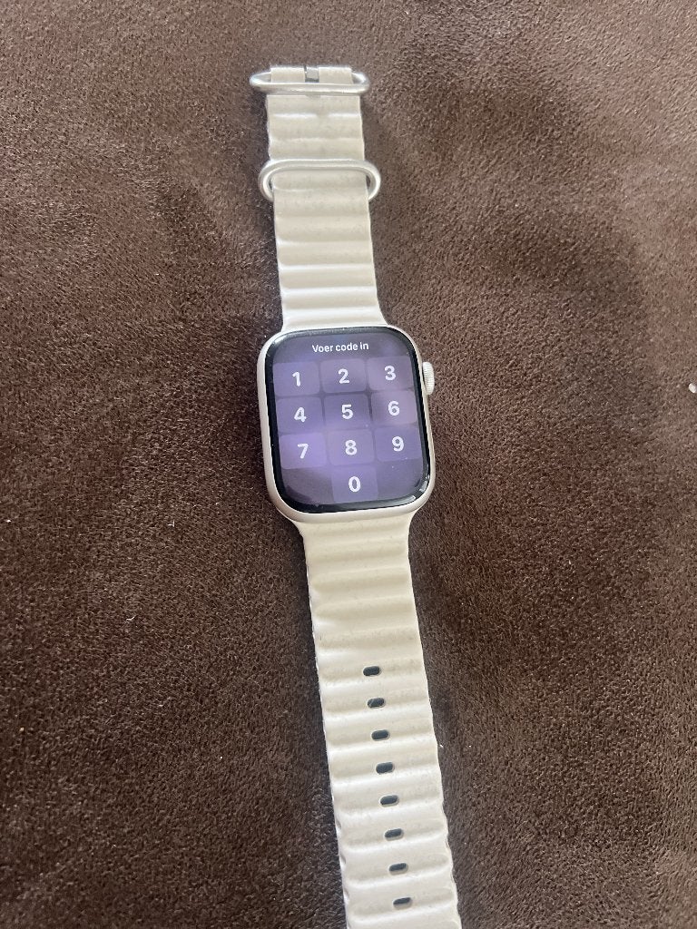 Apple Watch Series 7 45 mm [GPS + cellular], Sieraden, Tassen en Uiterlijk, Smartwatches, Ophalen, Gebruikt, IOS, Waterdicht