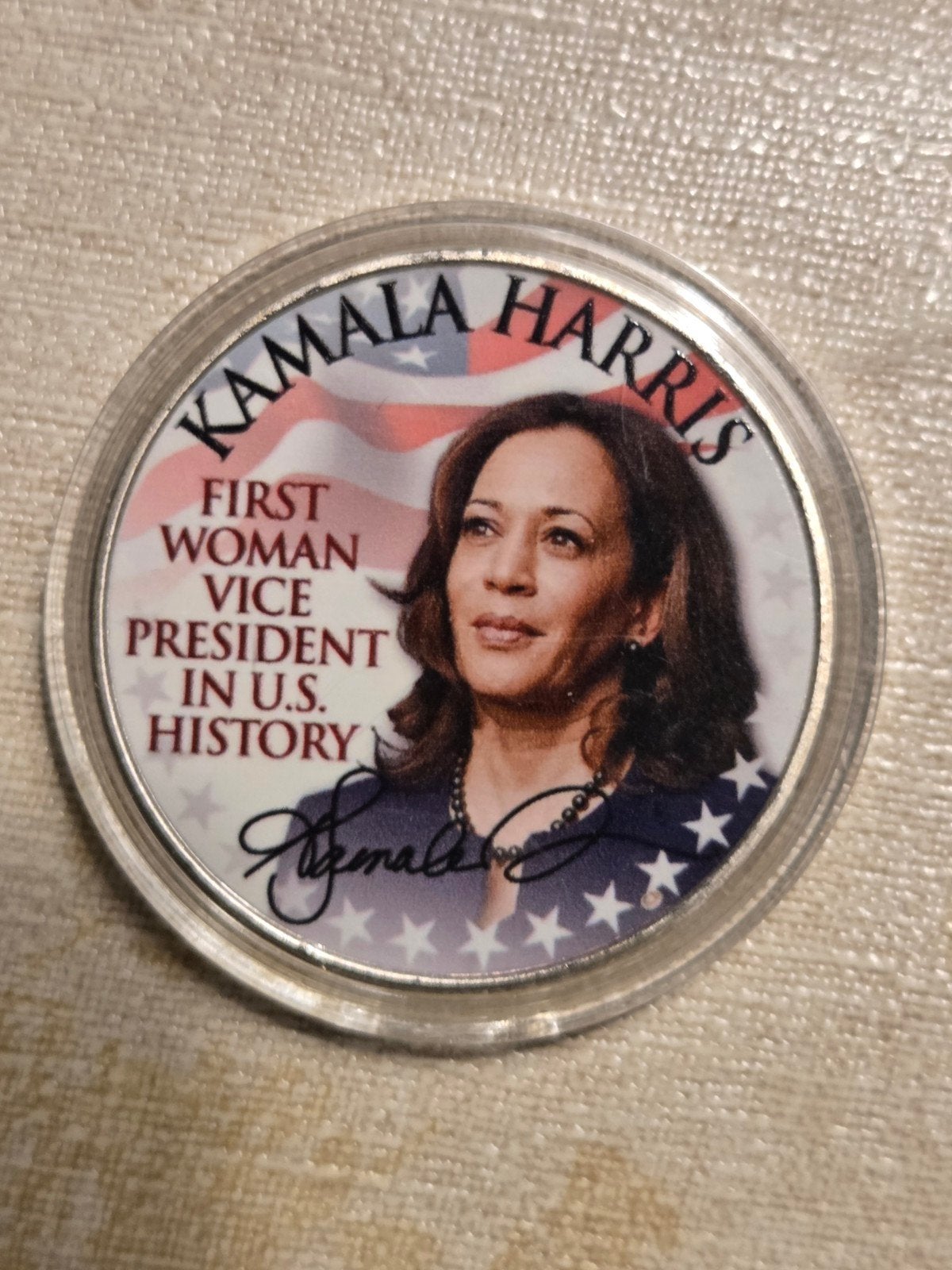 Kamala Harris Herdenkingsmunt - Eerste Vrouwelijke VP, Ophalen of Verzenden, Noord-Amerika, Losse munt