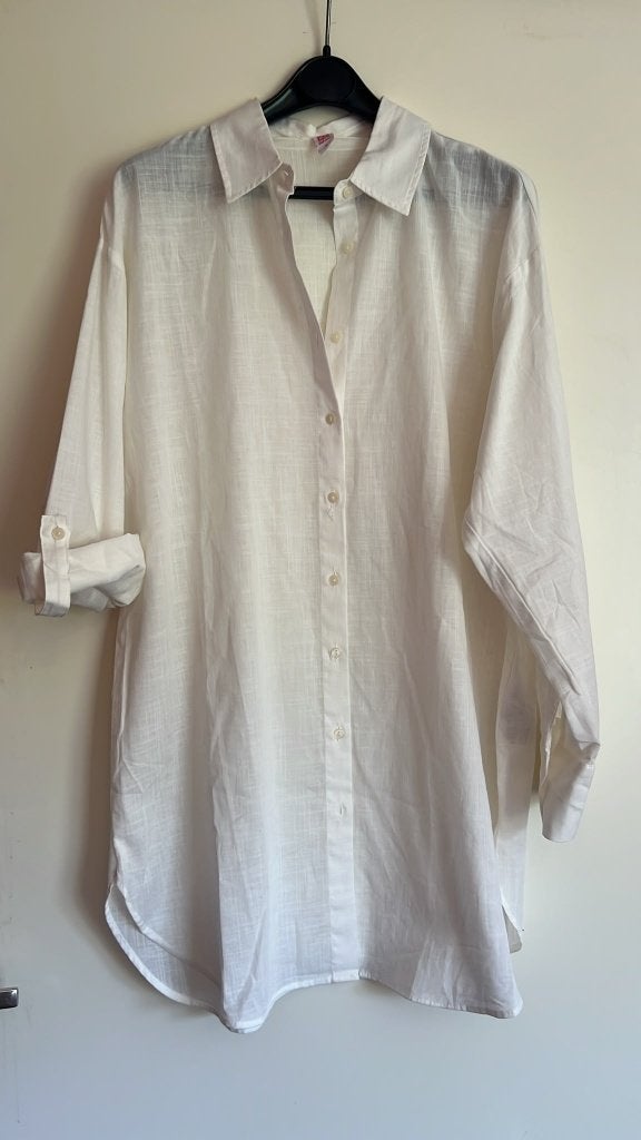 Defacto blouse lang maat L, Maat 38/40 (M), Wit, Ophalen of Verzenden, Defacto