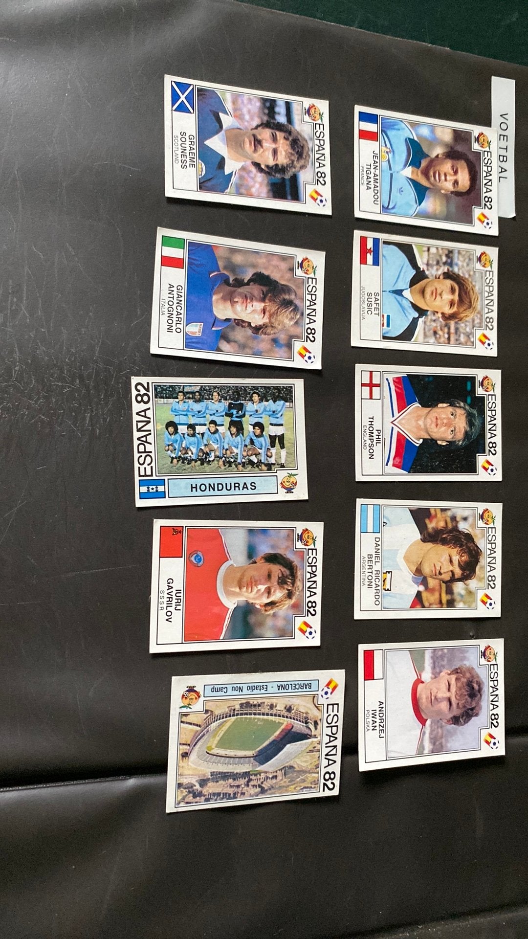 10 x panini wk 82, Ophalen of Verzenden, Zo goed als nieuw, Buitenlandse clubs, Poster, Plaatje of Sticker