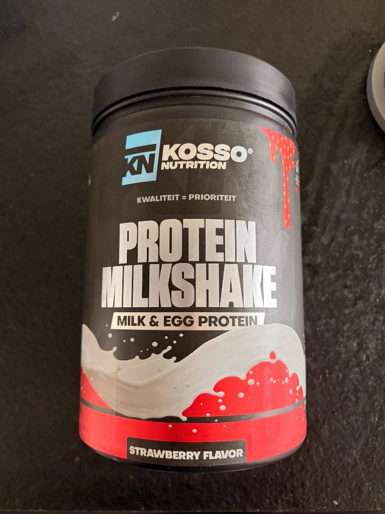 1 KG Kosso aardbei milkshake eiwit, Ophalen of Verzenden, Nieuw, Poeder of Drank