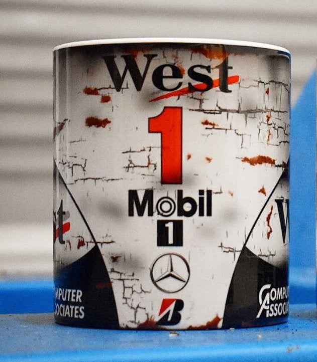 ✅ Mika Häkkinen Mclaren mok Vintage olie F1 Autosport, Ophalen of Verzenden, Nieuw, Formule 1