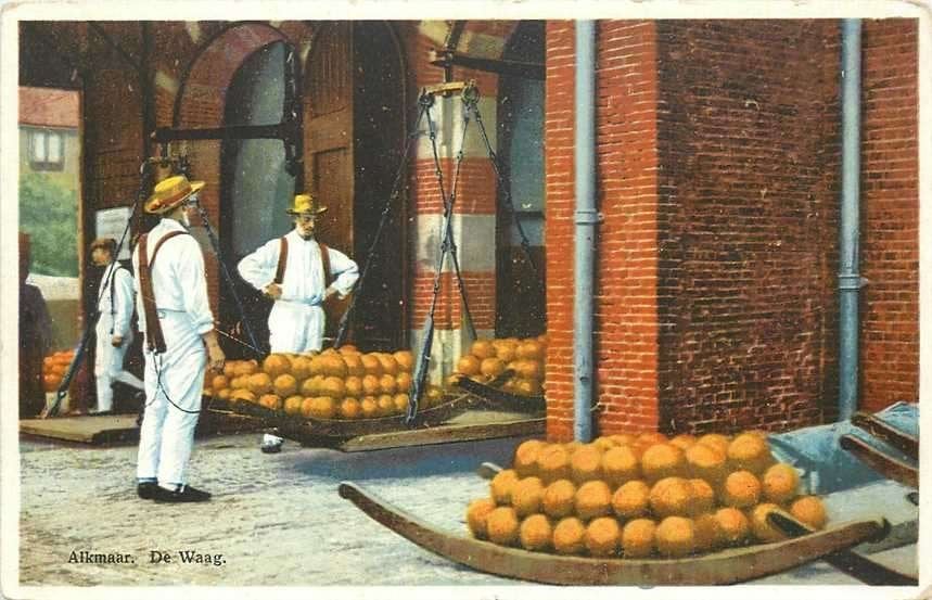 300-389-001 Alkmaar De Waag, Verzenden, Voor 1920, Noord-Holland