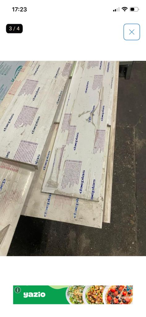 Rest partij keralit en deeplast, Doe-het-zelf en Verbouw, Platen en Panelen, Ophalen, Zo goed als nieuw