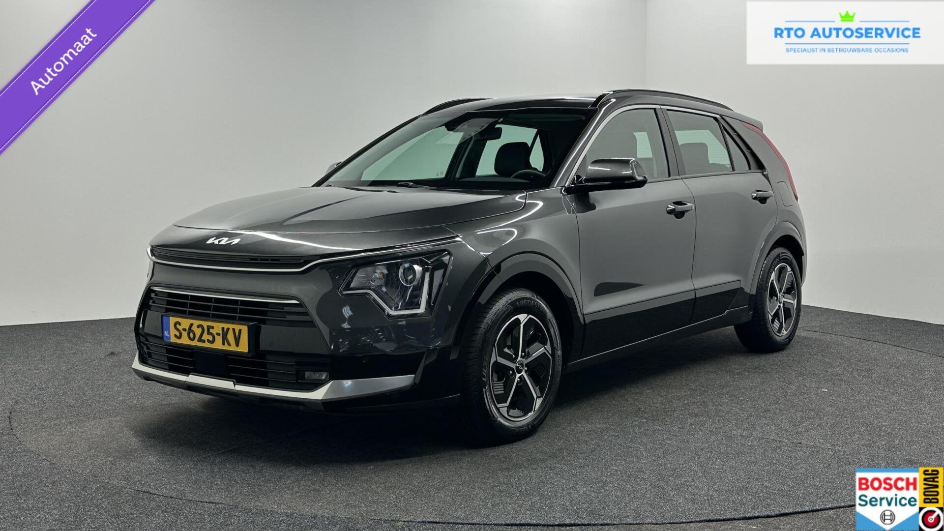 Kia Niro 1.6 GDi Hybrid ExecutiveLine CAMERA NAVI ECC ADAPTI, 1374 kg, Gebruikt, Met garantie (alle), Leder en Stof
