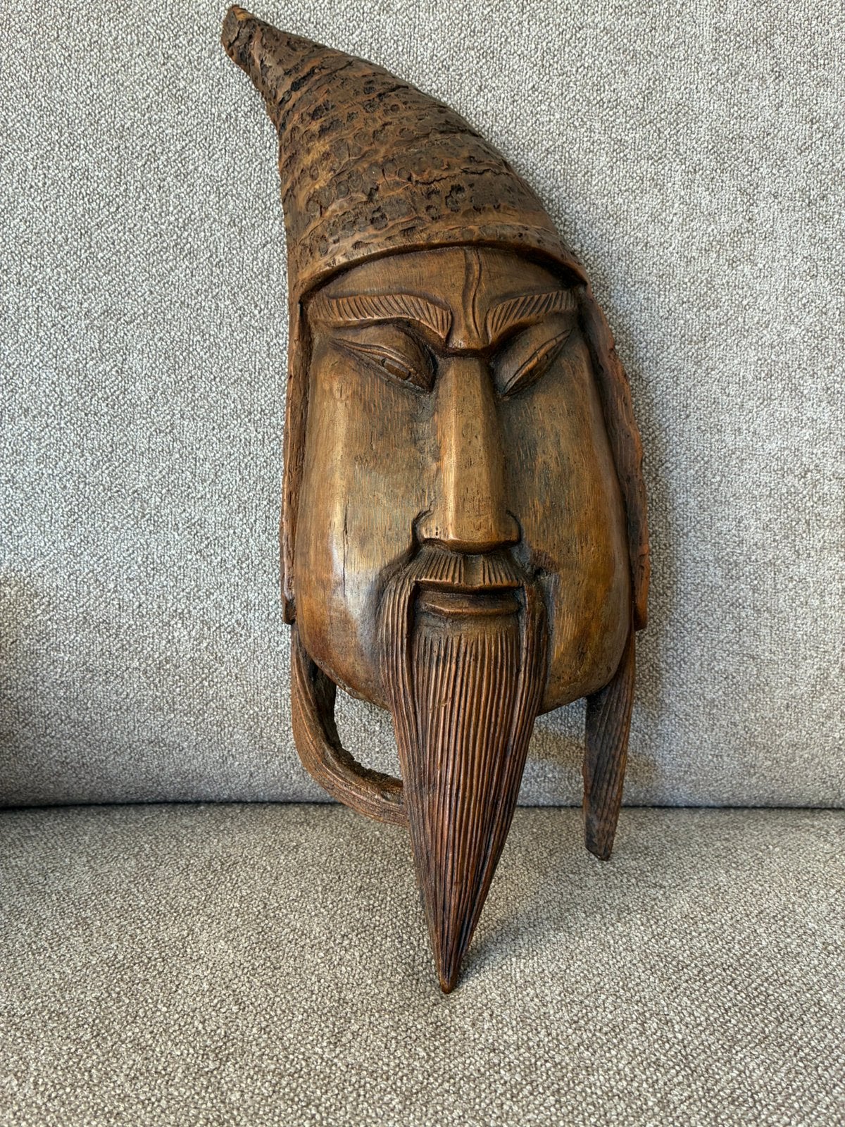 Vintage Chinees houten wandmasker, Ophalen