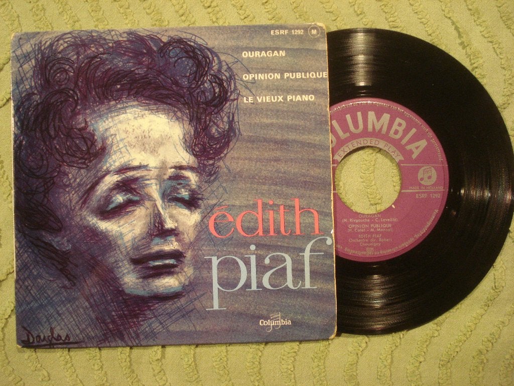 Edith Piaf 7" Vinyl EP: ‘Ouragan‘ (Nederland), 7 inch, Ophalen of Verzenden, Zo goed als nieuw, EP
