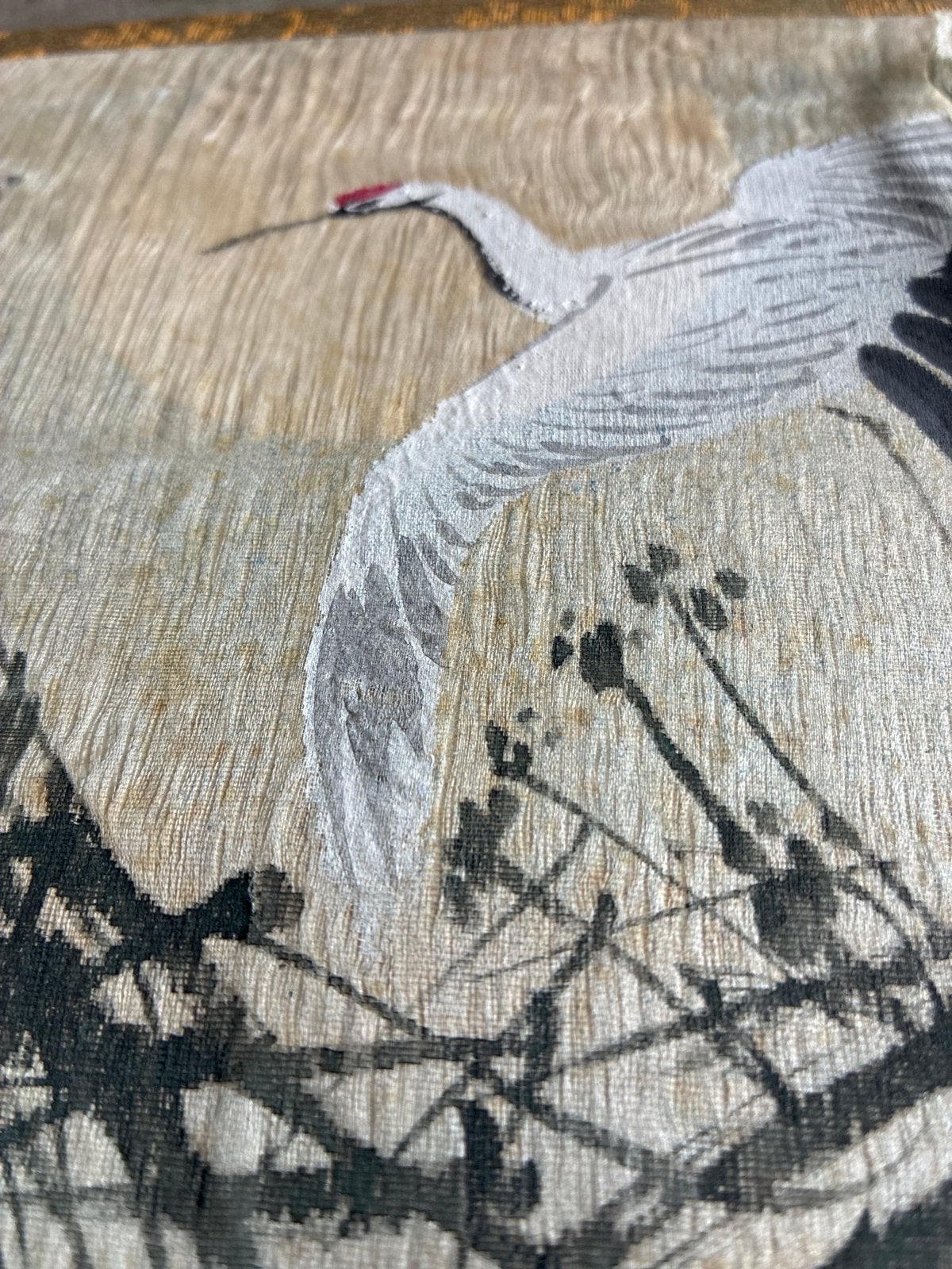 Japans zijden platenboek met handgeschilderde illustra, Ophalen of Verzenden