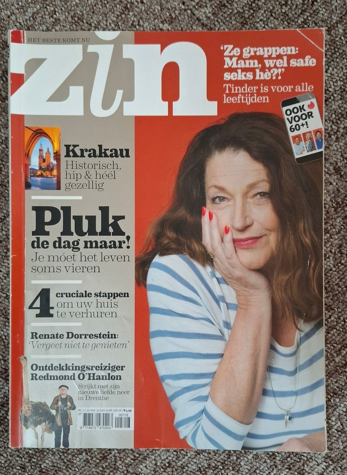 Zin Magazine - Juni 2018 - Renate Dorrestein, Ophalen of Verzenden, Gelezen, Overige typen