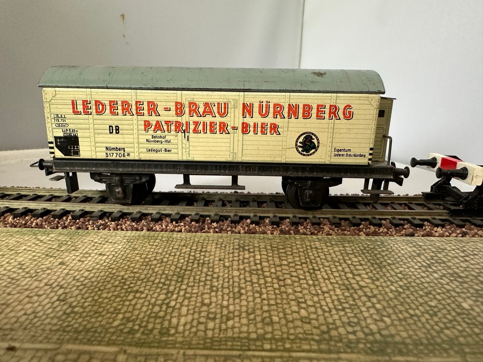 Bierwagon "Lederer-Bräu Nürnberg", Gebruikt, Gelijkstroom of Wisselstroom, Trix, Wagon