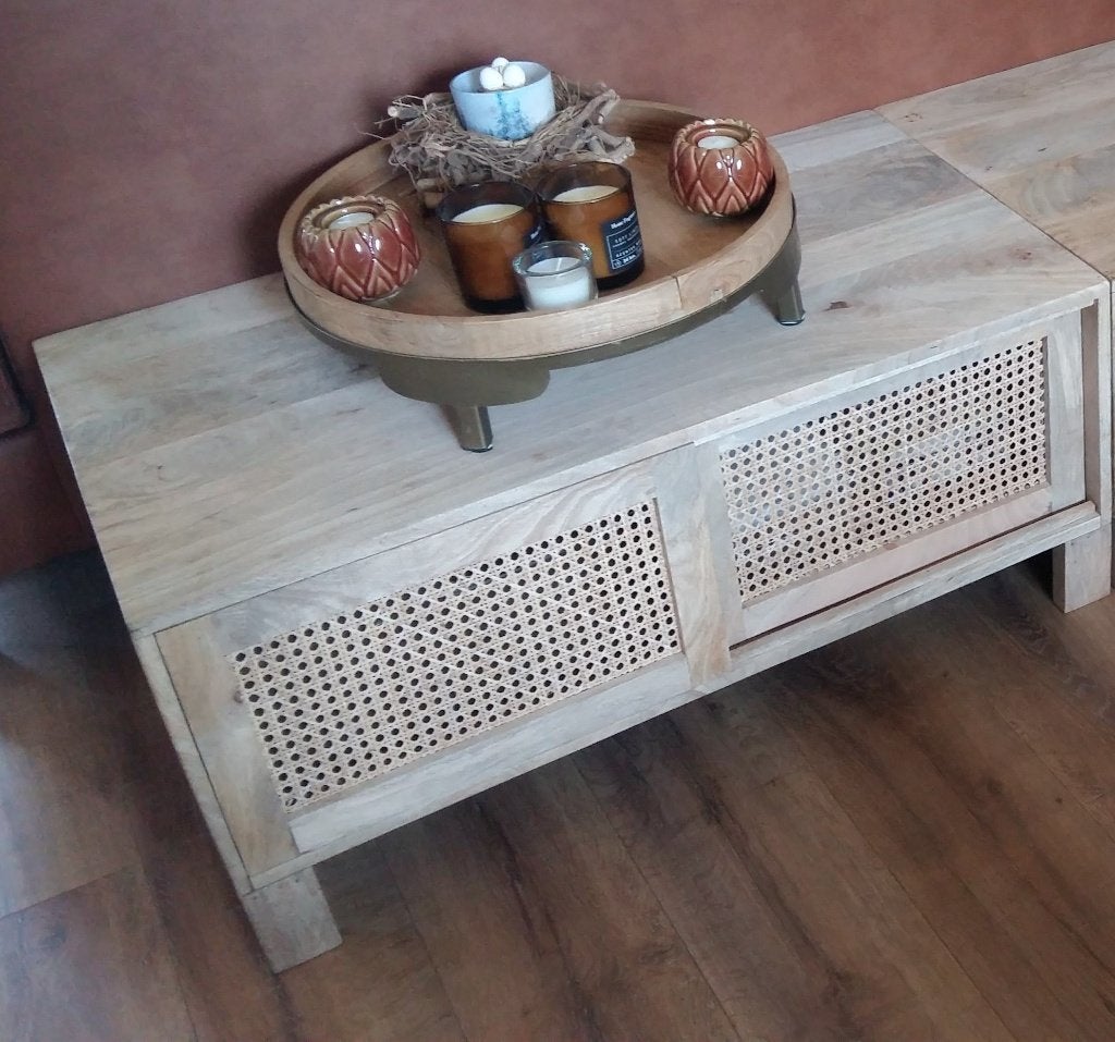 z.g.a.n. houten wandmeubeltje met schuifdeurtjes, Ophalen, Zo goed als nieuw, Minder dan 150 cm, Minder dan 100 cm