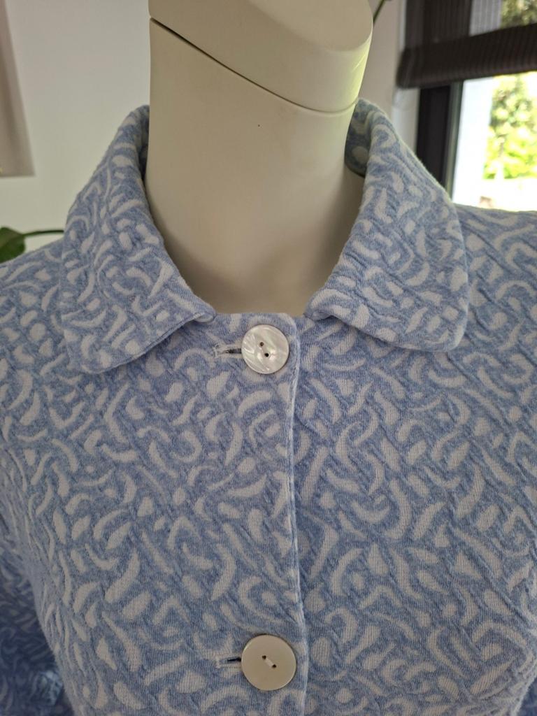 Giulia e tu NIEUW vest vestjas lichtblauw wit 42  L chique, Giulia e tu milano, Blauw, Maat 42/44 (L), Nieuw