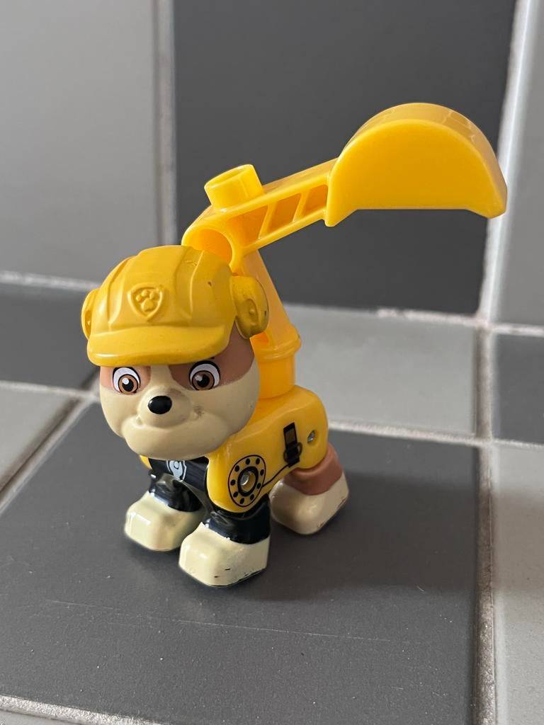 Paw Patrol Rubble figuur - Duplo compatibel, Kinderen en Baby's, Speelgoed | Duplo en Lego, Gebruikt, Overige thema's, Ophalen of Verzenden