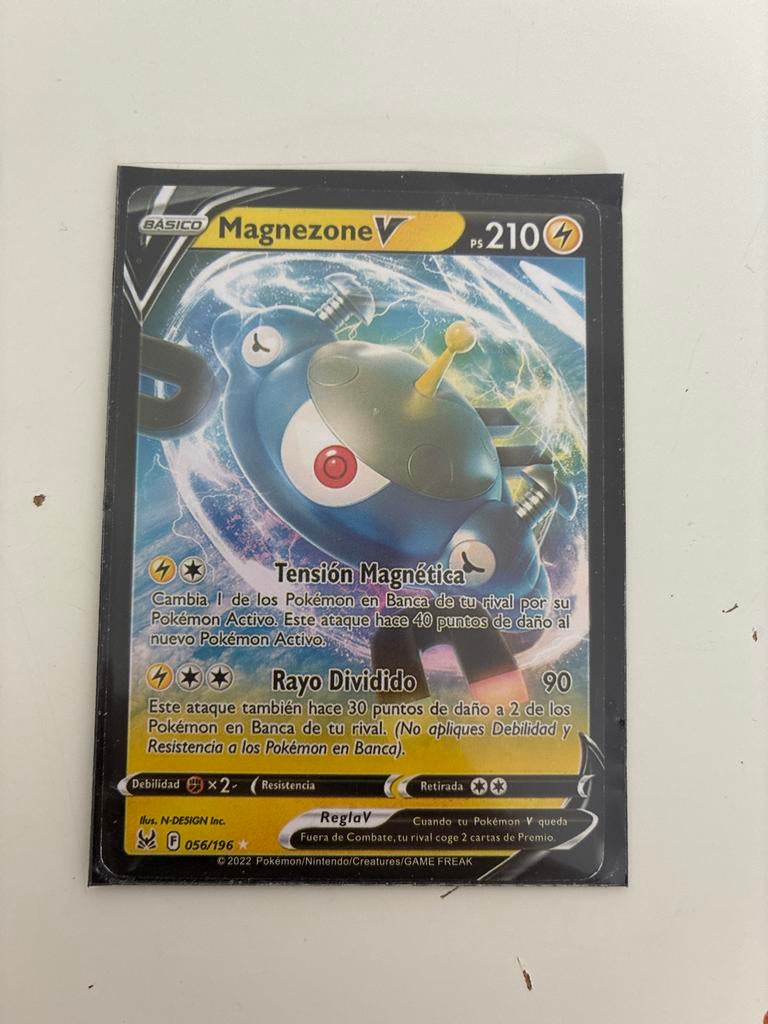 Pokémon Kaart Magnezone V - Spaans - 056/196, Verzenden, Zo goed als nieuw, Losse kaart