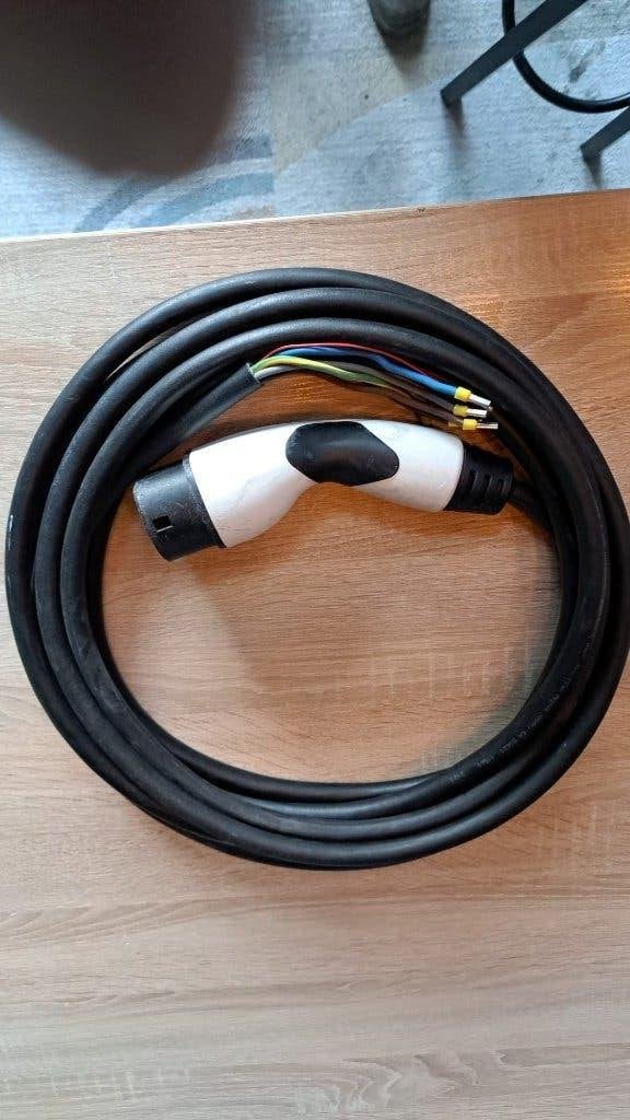 EV Laadkabel 7 meter Type 2 32A 22kw met open eind, Auto diversen, Laadpalen, Kabel, Ophalen of Verzenden, Info@kabel.nl, Kabel