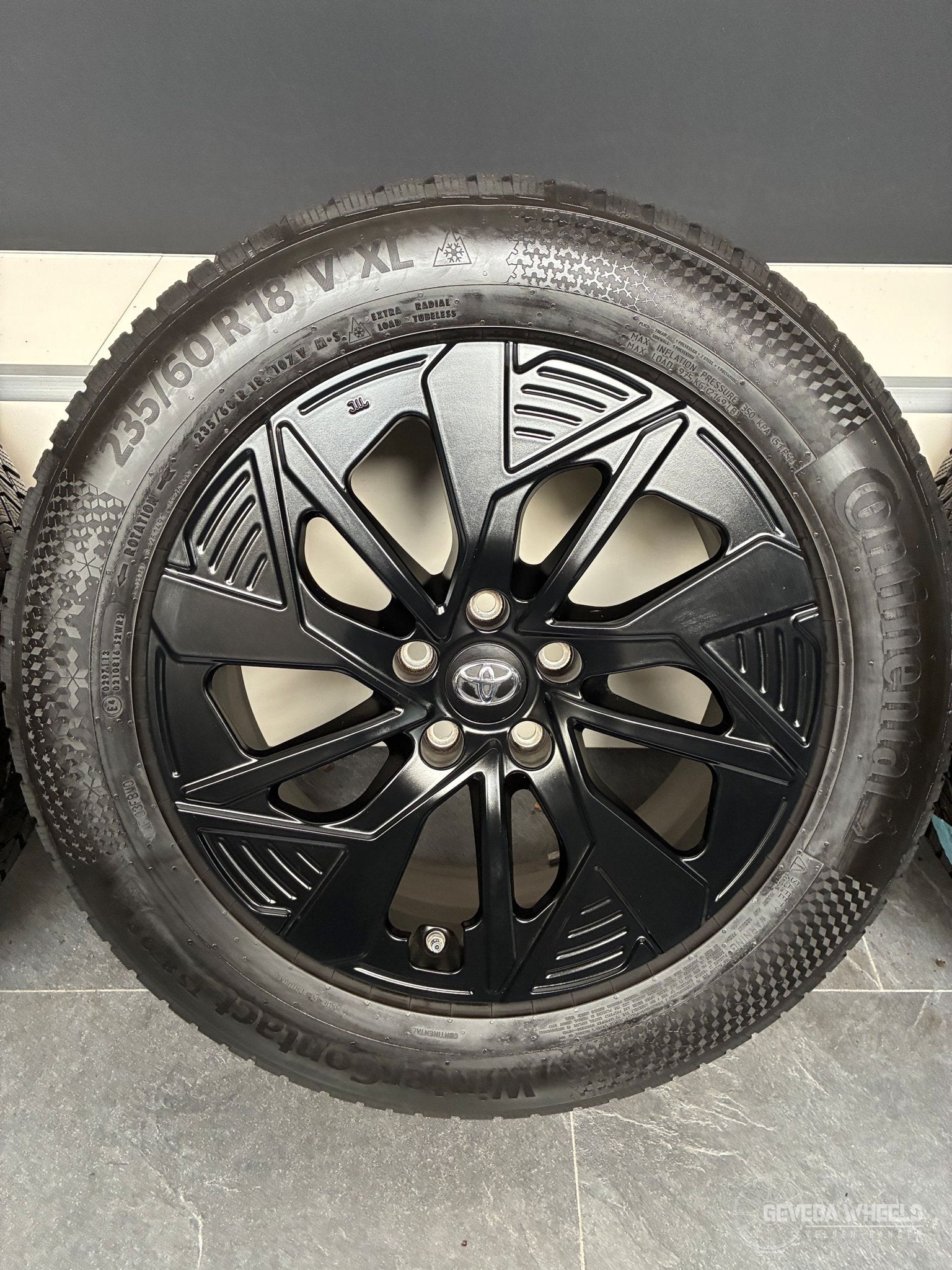 18” originele Toyota BZ4X velgen + winterbanden 5x114.3 TPMS, 18 inch, Gebruikt, -, -