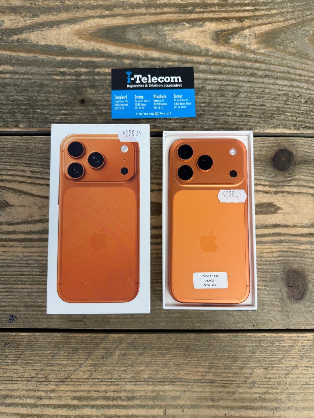 Iphone 17 pro orange 256 GB + garantie 96%, Ophalen of Verzenden, Zo goed als nieuw, Overige typen