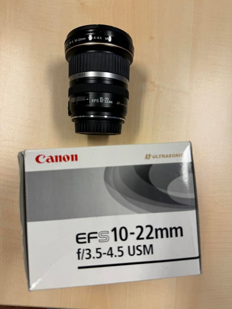 Canon Lens EFS 10-22 mm f/3.5-4.5 USM - perfecte staat, Audio, Tv en Foto, Fotografie | Lenzen en Objectieven, Ophalen of Verzenden