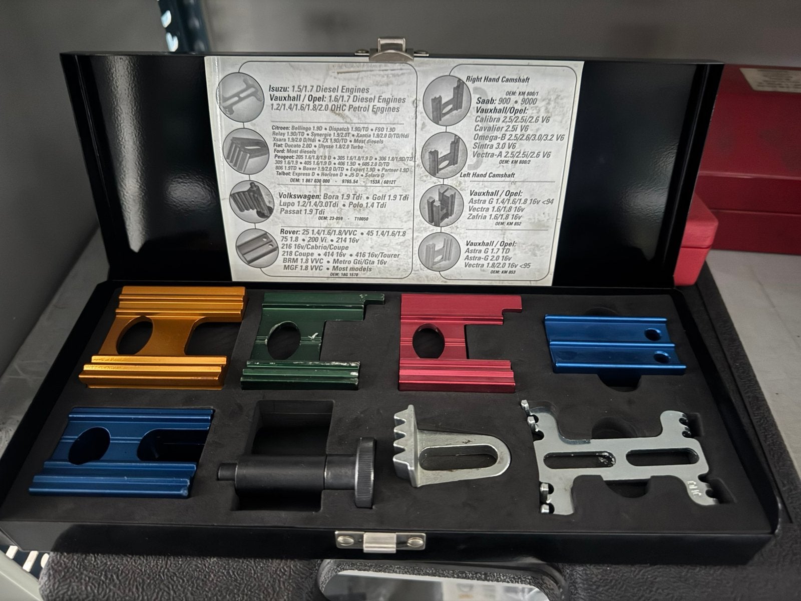 Universele motortiming set nokkenas blokkeergereedschap, Auto diversen, Ophalen of Verzenden, Gebruikt