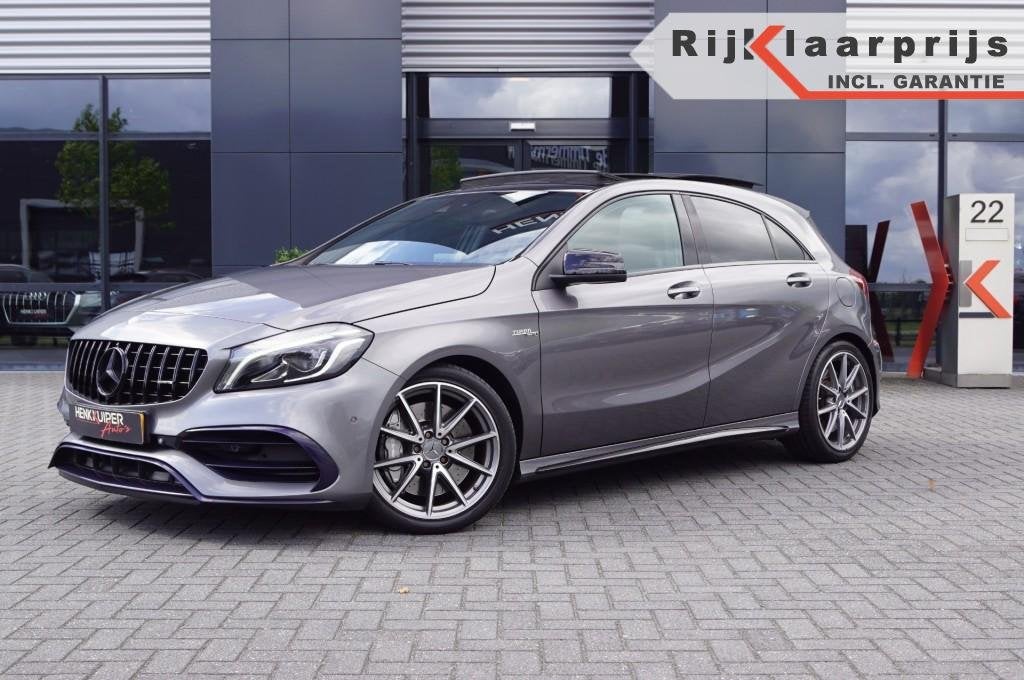 Mercedes-benz A-KLASSE A45 AMG 4Matic Stage 1/ Downpipe/ Pan, Automaat, Gebruikt, Met garantie (alle), Bedrijf