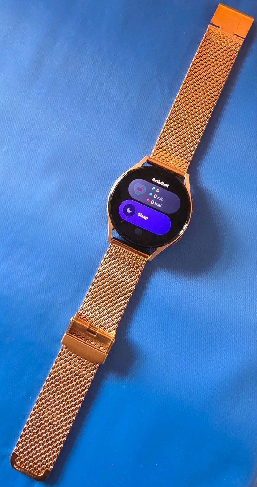 Samsung Galaxy Watch 4 (40mm) "Rose Gold", Ophalen, Samsung ⌚️, Zo goed als nieuw, Waterdicht