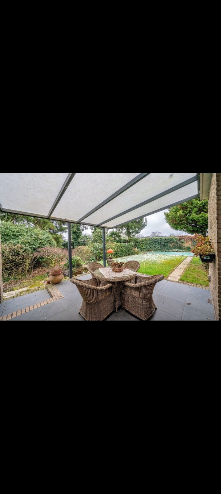 Antraciet Veranda met Spotjes - 4x4.5x2.45m, Tuin en Terras, Overkappingen, Ophalen