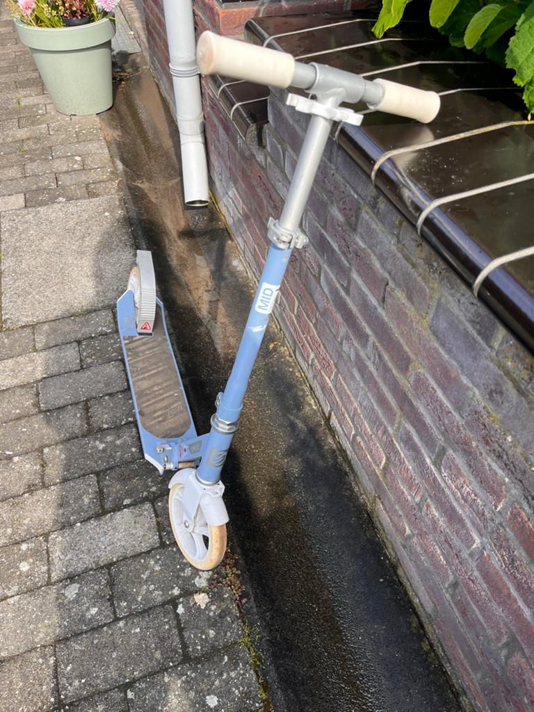Oxelo Mid 7 step - Blauw, Ophalen of Verzenden, Gebruikt, Gewone step