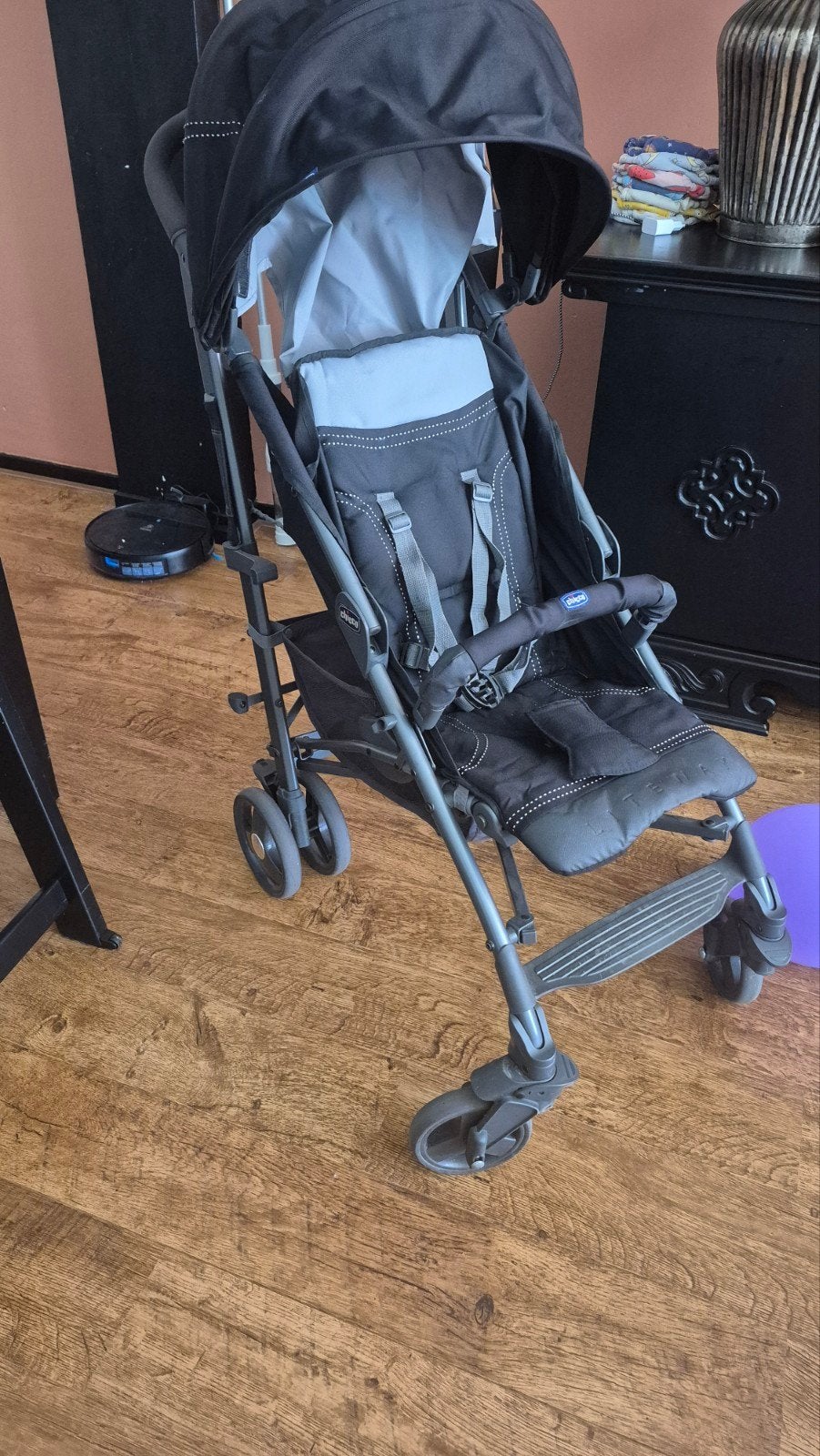 Chicco LiteWay Buggy met regenhoes en voetenzak, Ophalen, Gebruikt, Overige merken, Verstelbare rugleuning