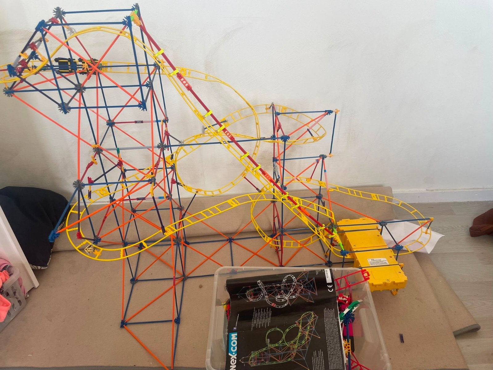 K'nex Hyperspeed Hangtime Achtbaan, Ophalen of Verzenden, Gebruikt, K'nex