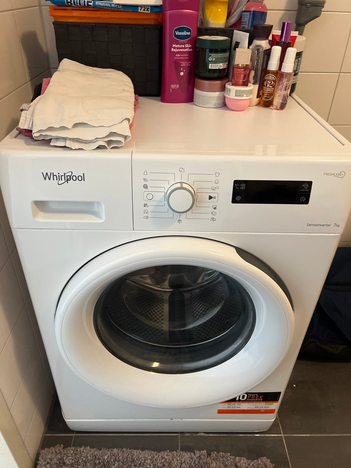 Whirlpool SenseInverter 7kg wasmachine - Zo goed als nieuw, Witgoed en Apparatuur, Wasmachines, Ophalen, 6 tot 8 kg, Minder dan 1200 toeren