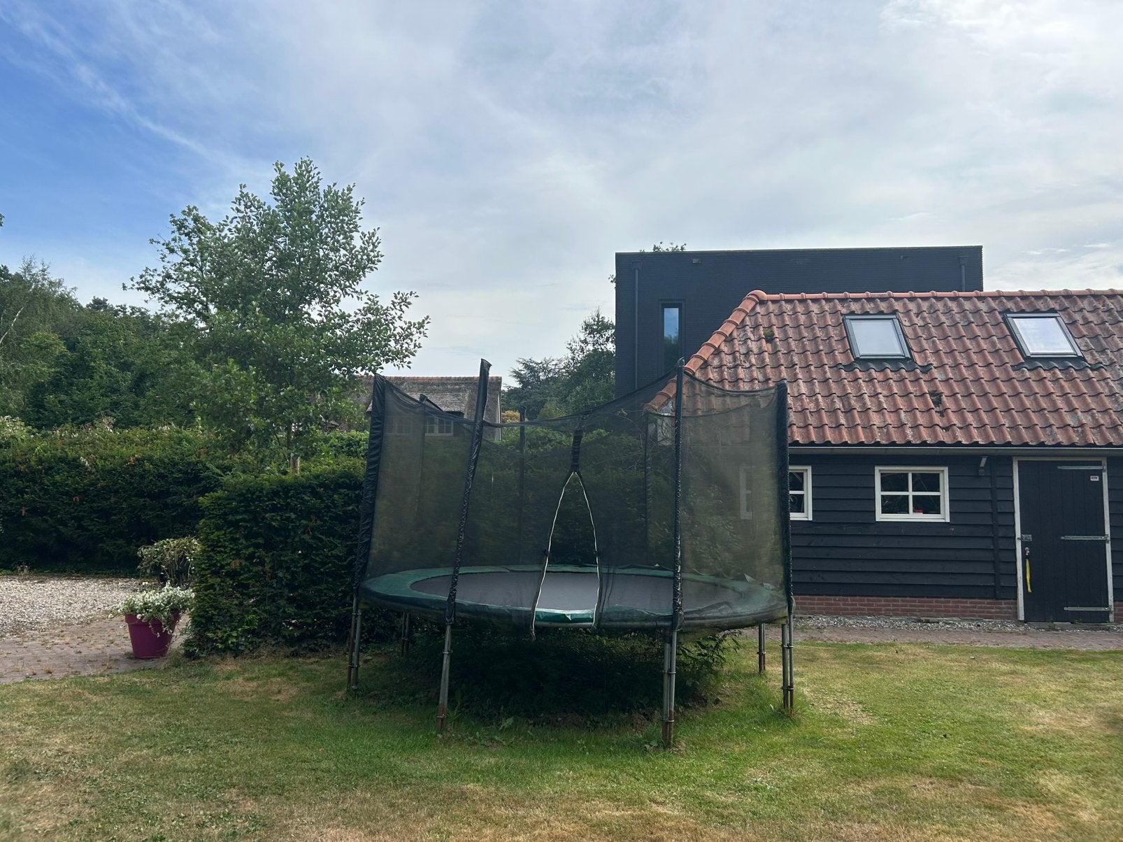 Trampoline, Ophalen, Gebruikt