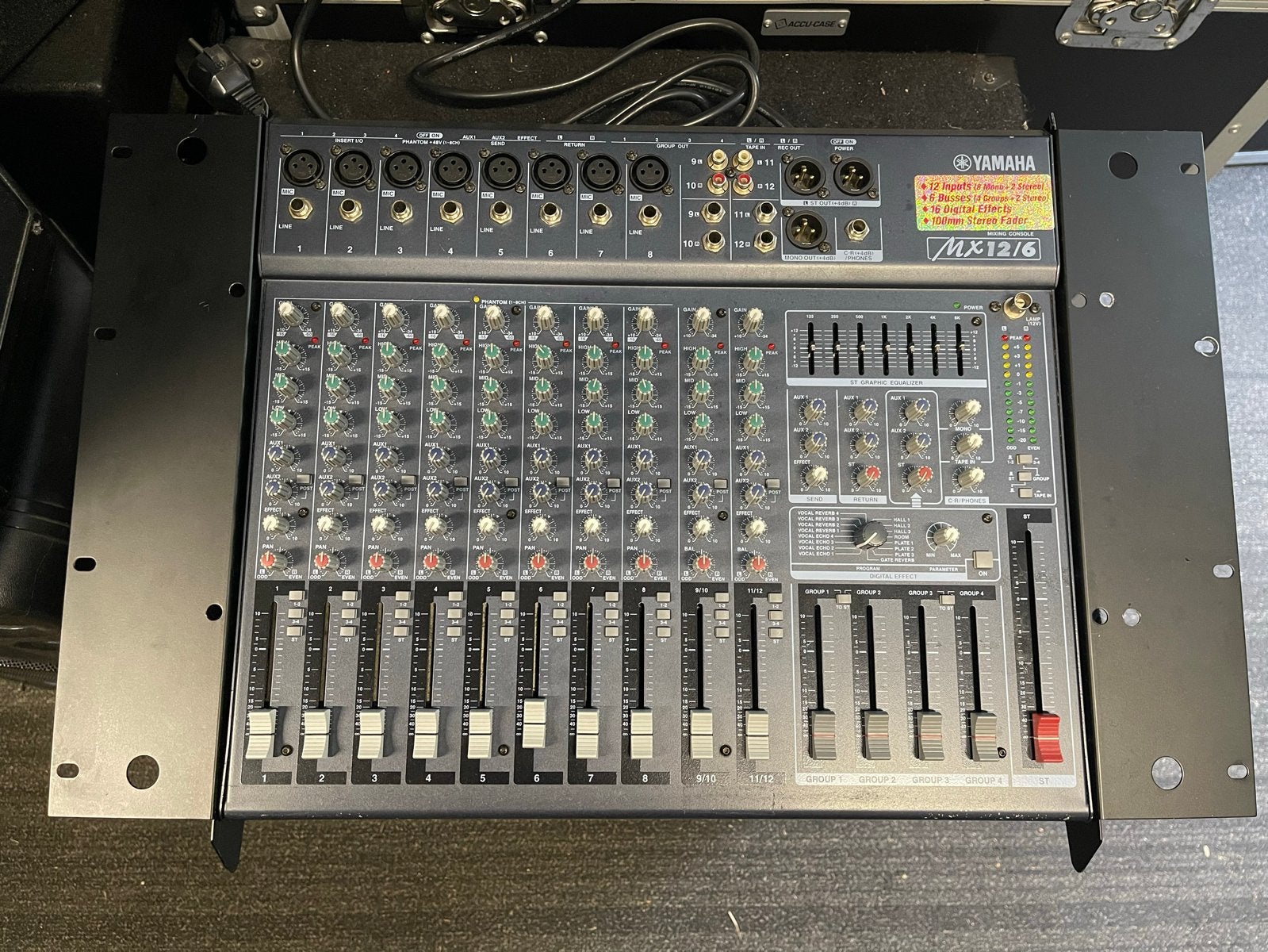 Yamaha MX12/6 Mengpaneel - Zeer Nette Staat, Ophalen of Verzenden, Zo goed als nieuw, 10 tot 20 kanalen, Microfooningang
