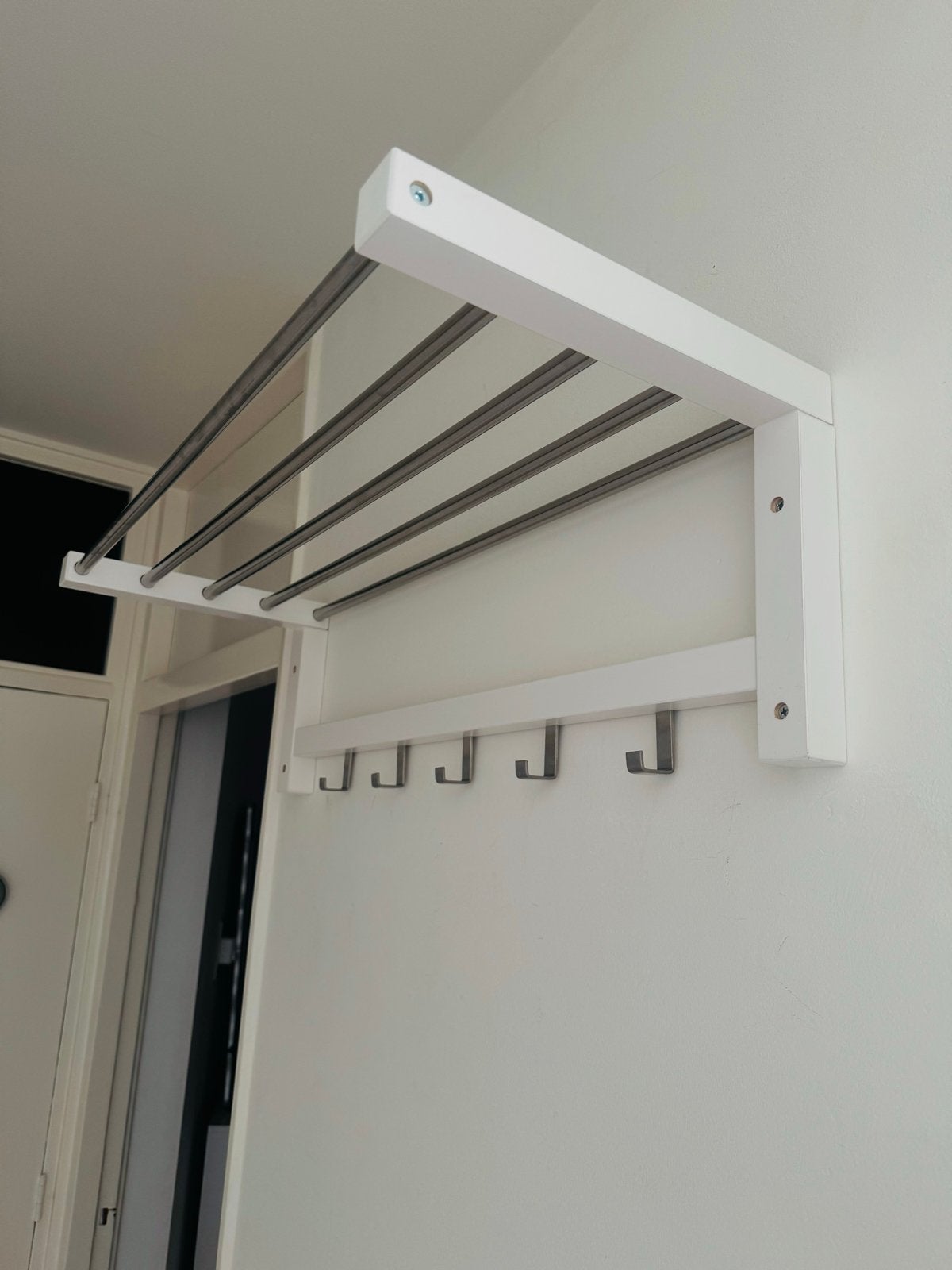 IKEA Wandkapstok met hoedenplank, Zo goed als nieuw, Minder dan 100 cm, Hout, Ophalen