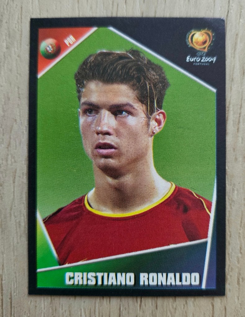 Ronaldo Panini EK 2004, Ophalen of Verzenden, Zo goed als nieuw, Buitenlandse clubs, Poster, Plaatje of Sticker