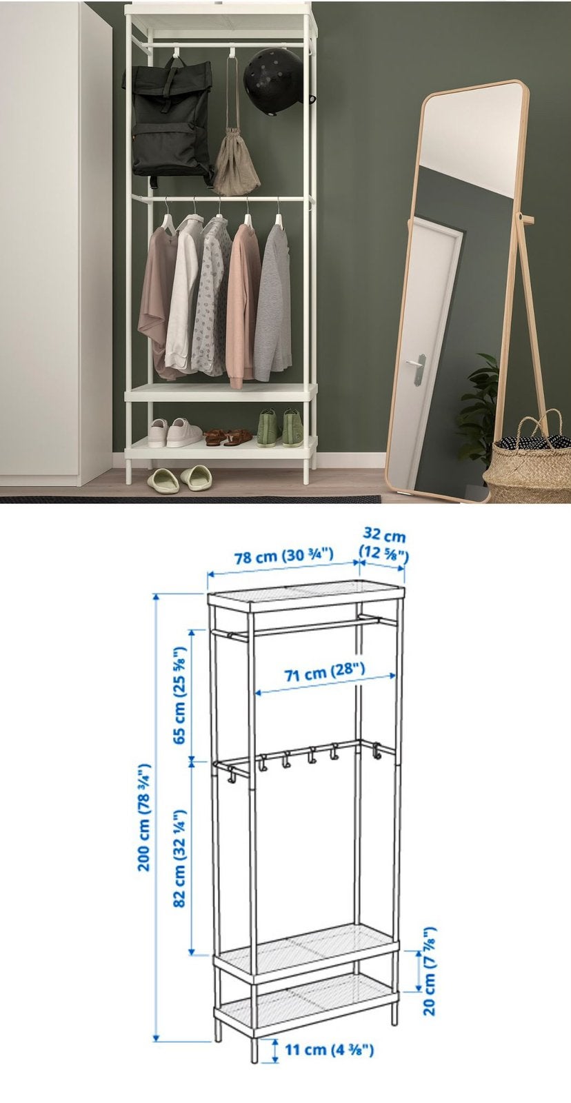 Ikea kast/schoenenrek/kapstok ‘Mackapar’, Huis en Inrichting, Ophalen, Zo goed als nieuw