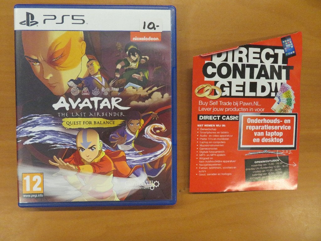 Playstation 5 Avatar The Last Airbender Quest for Balance, Gebruikt, 2 spelers, Vanaf 12 jaar, Ophalen